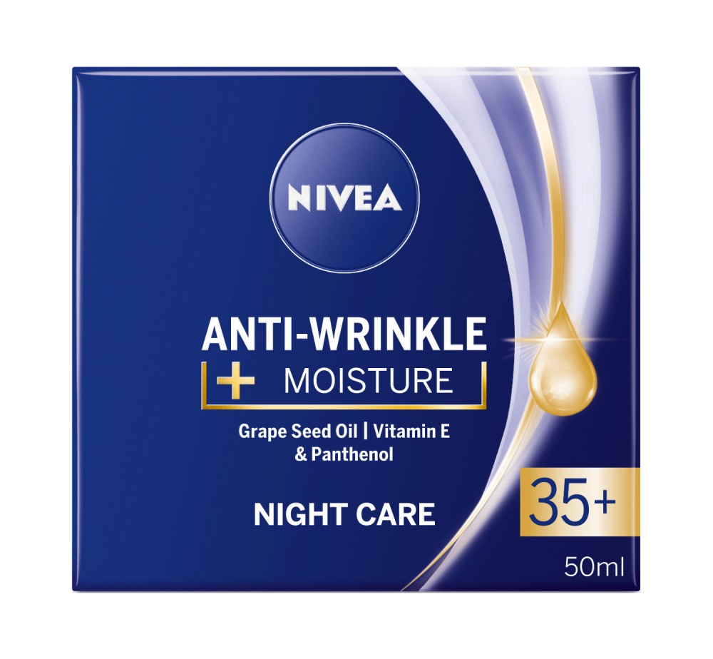 Nivea Anti-Wrinkle + Moisture Night Care 35+ -         Anti-Wrinkle + - 