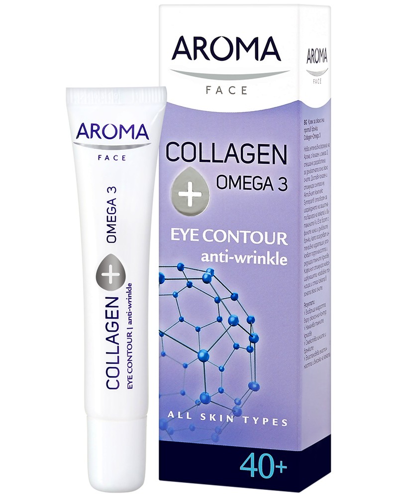 Aroma Collagen + Omega 3 Anti-Wrinkle Eye Contour - 40+ -       - 
