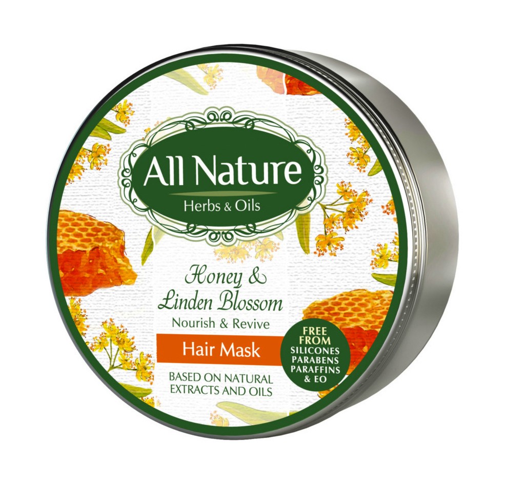 All Nature Honey & Linden Blossom Nourish & Revive Hair Mask -            "Honey & Linden Blossom" - 