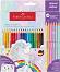 ������ ������ Faber-Castell Grip 2001 - ������� - 18 ����� + 6 �������� � ������� - 