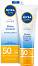 Nivea Sun UV Face Shine Control Cream SPF 50 - Слънцезащитен крем за лице за контрол на омазняването от серията Sun - 