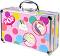 Детски козметичен комплект с гримове в метален куфар - POP Girl Color Train Case - 