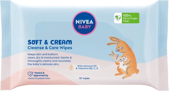 Nivea Baby Soft & Cream Wipes - 57 ,      Nivea Baby -  