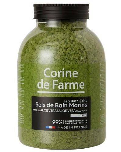 Corine de Farme Aloe Vera Sea Bath Salts Corine de Farme Aloe Vera Sea Bath Salts - Успокояващи морски соли за вана с аромат на алое вера - продукт
