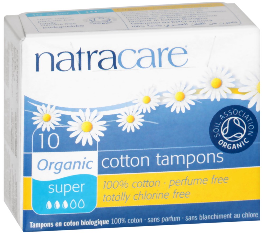 Natracare Cotton Tampons Super -        - 10  20  - 