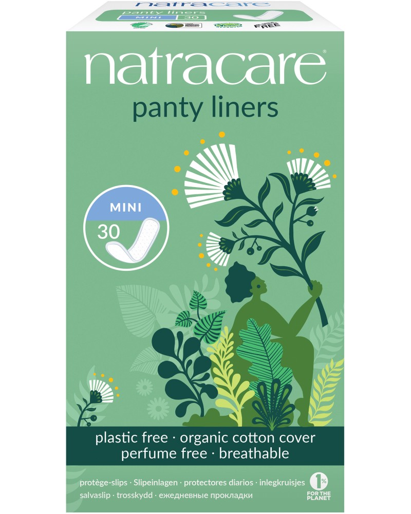 Natracare Panty Liners Mini - 30     -  