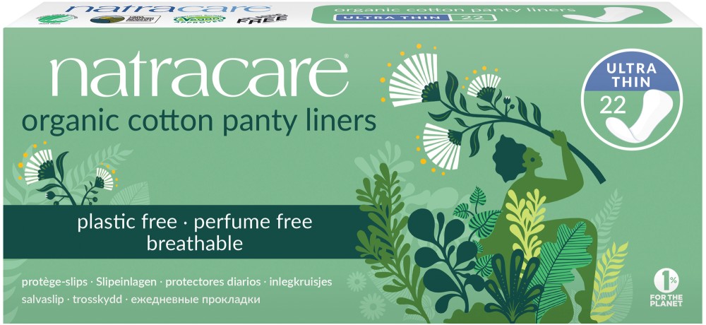 Natracare Cotton Panty Liners Ultra Thin - 22     -  