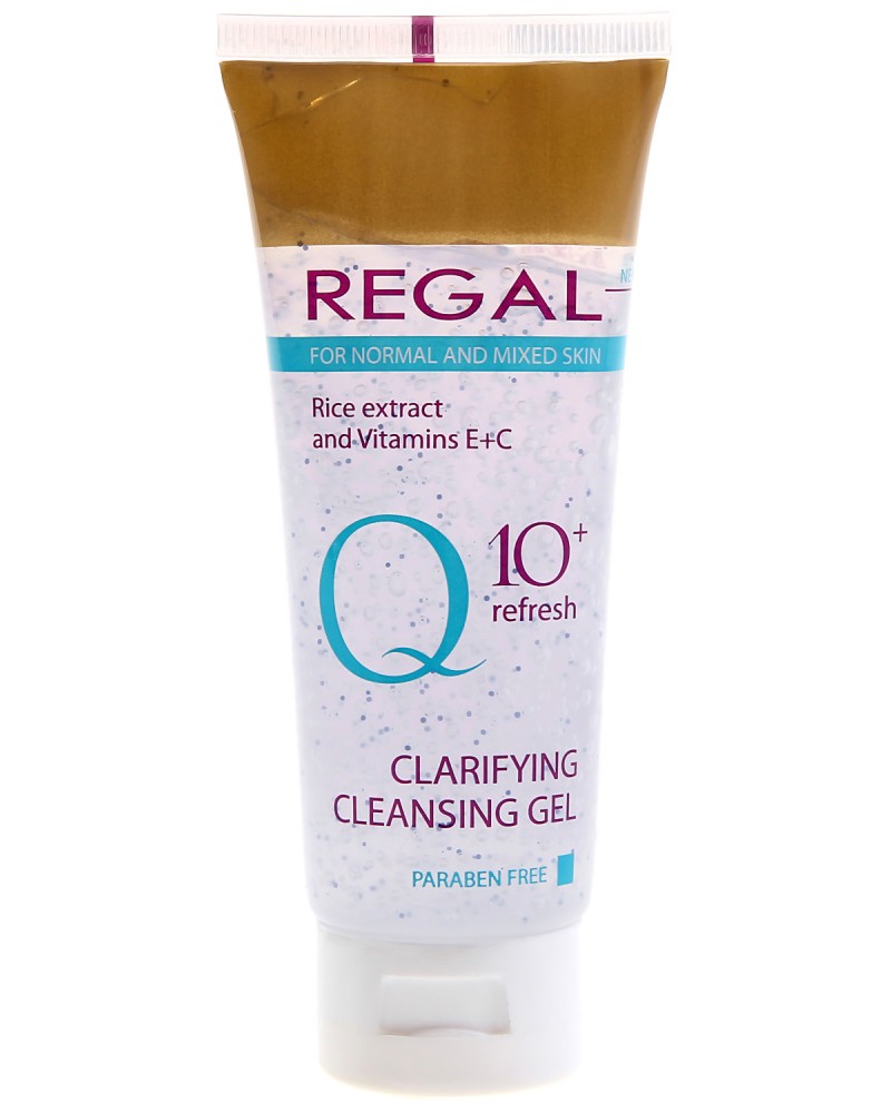 Regal Q10+ Clarifying Cleansing Gel Regal Q10+ Clarifying Cleansing Gel - Измиващ гел за лице с екстракт от ориз, витамин E и C от серията Q10+ - гел