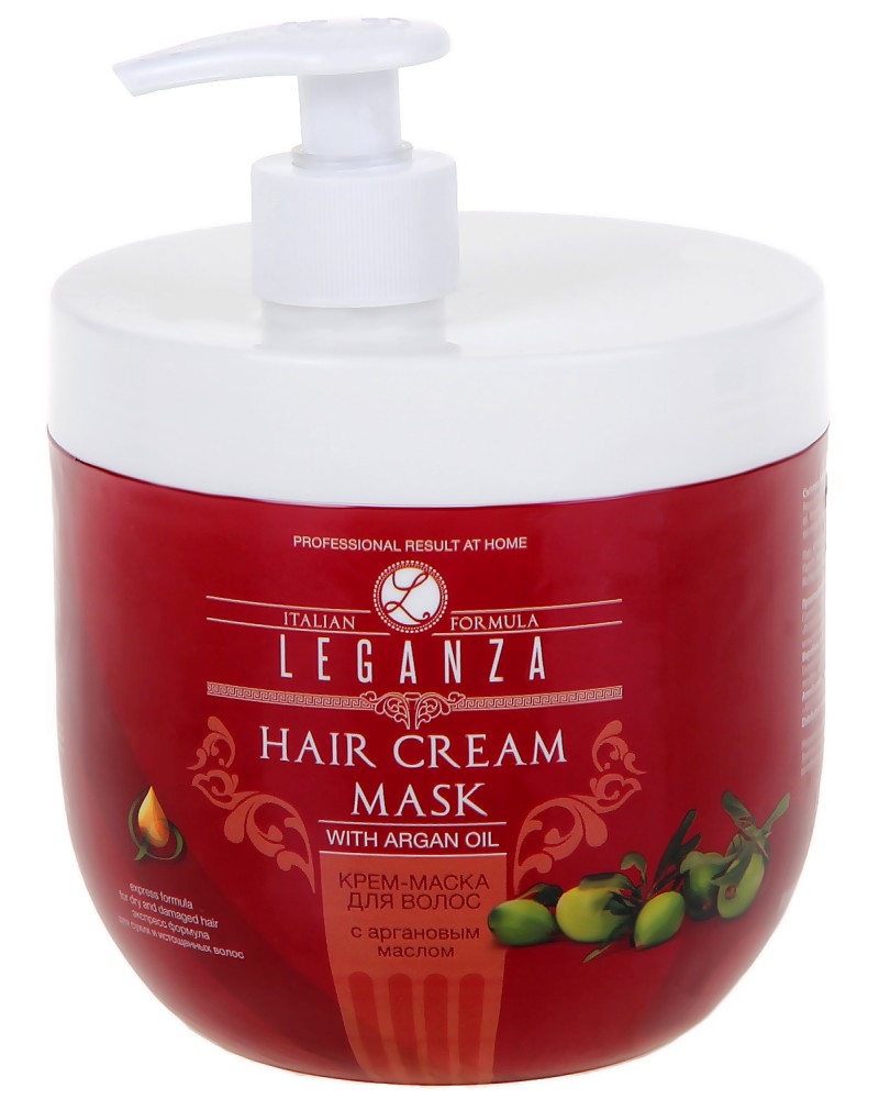 Leganza Hair Cream Mask With Argan Oil - -         - 