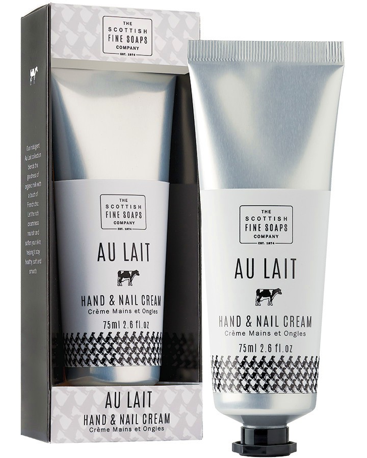 Scottish Fine Soaps Au Lait Hand & Nail Cream - Крем за ръце и нокти с мляко от серията Au Lait - крем