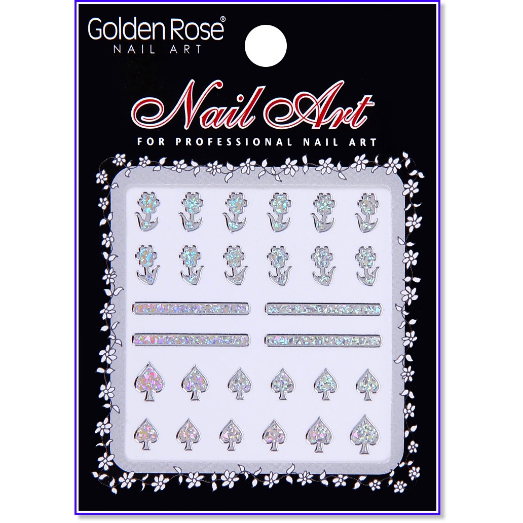    -    -   "Golden Rose Nail Art" - 