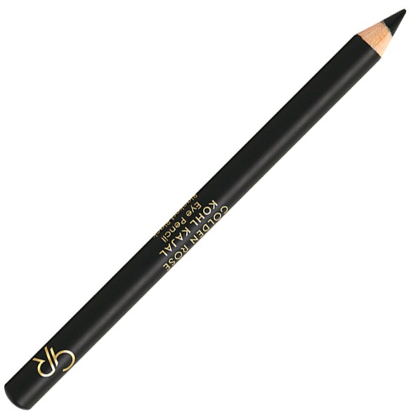 Golden Rose Kohl Kajal Eye Pencil Golden Rose Kohl Kajal Eye Pencil - Наситено черен дълготраен молив за очи - молив