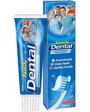 Dental Family Cavity Protection + Fresh Breath - Паста за зъби за свеж дъх и защита от кариеси - паста за зъби