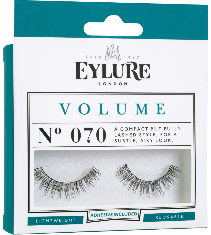 Eylure Volume 070 Eylure Volume 070 - Мигли от естествен косъм в комплект с лепило - продукт