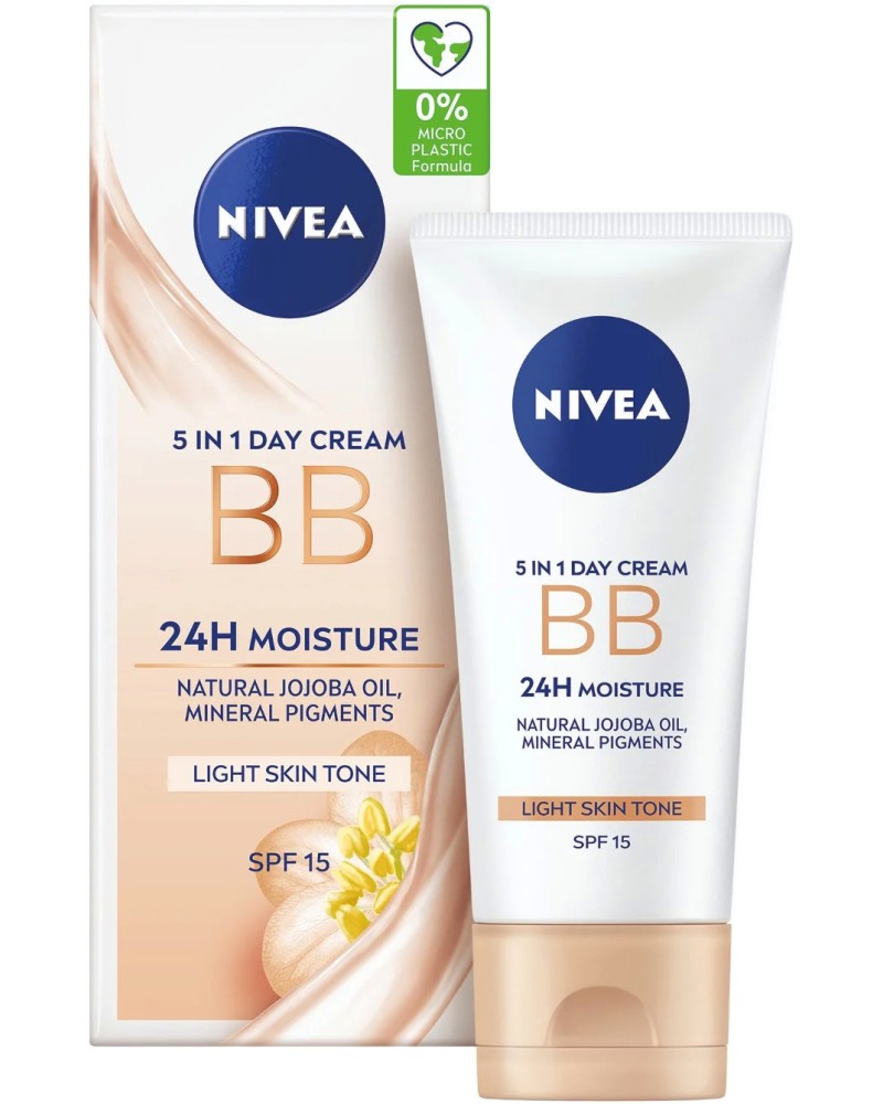 Nivea 24H Moisture 5 in 1 BB Day Cream SPF 15 -  BB    - 