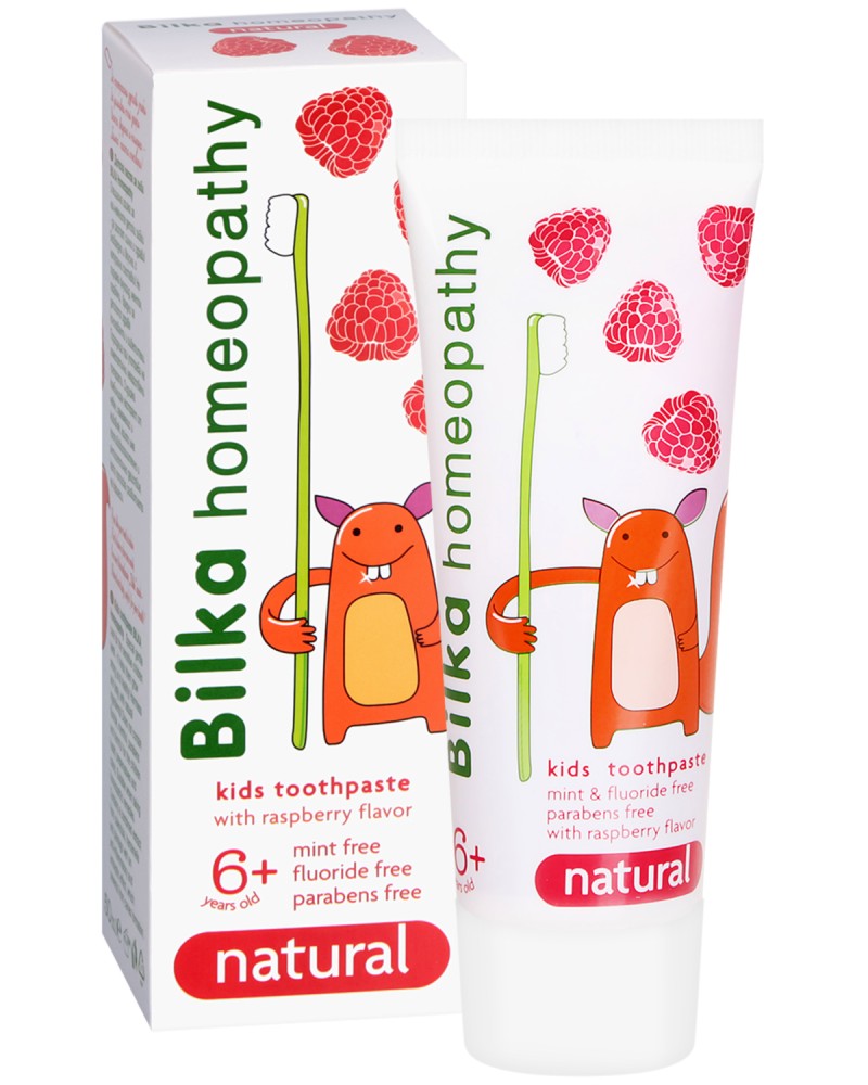 Bilka Homeophathy Kids Toothpaste Raspberry -            Homeopathy -   