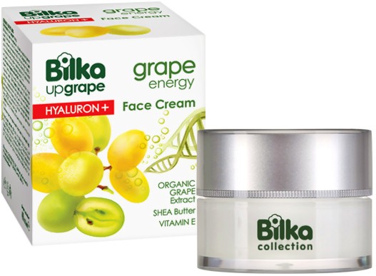 Bilka Grape Energy Hyaluron+ Face Cream - Хидратиращ крем за лице от серията Grape Energy - крем