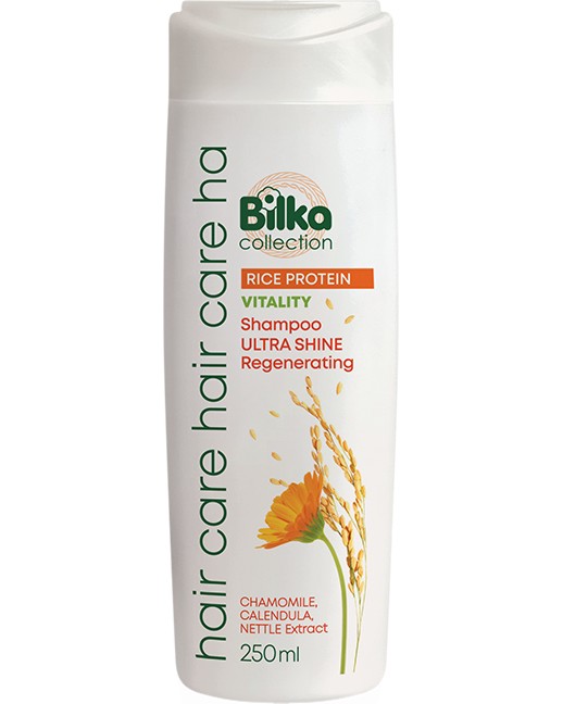 Bilka Vitality Ultra Shine Regenerating Shampoo Bilka Vitality Ultra Shine Regenerating Shampoo - Регенериращ шампоан за ултра блясък от серията Hair Care - шампоан