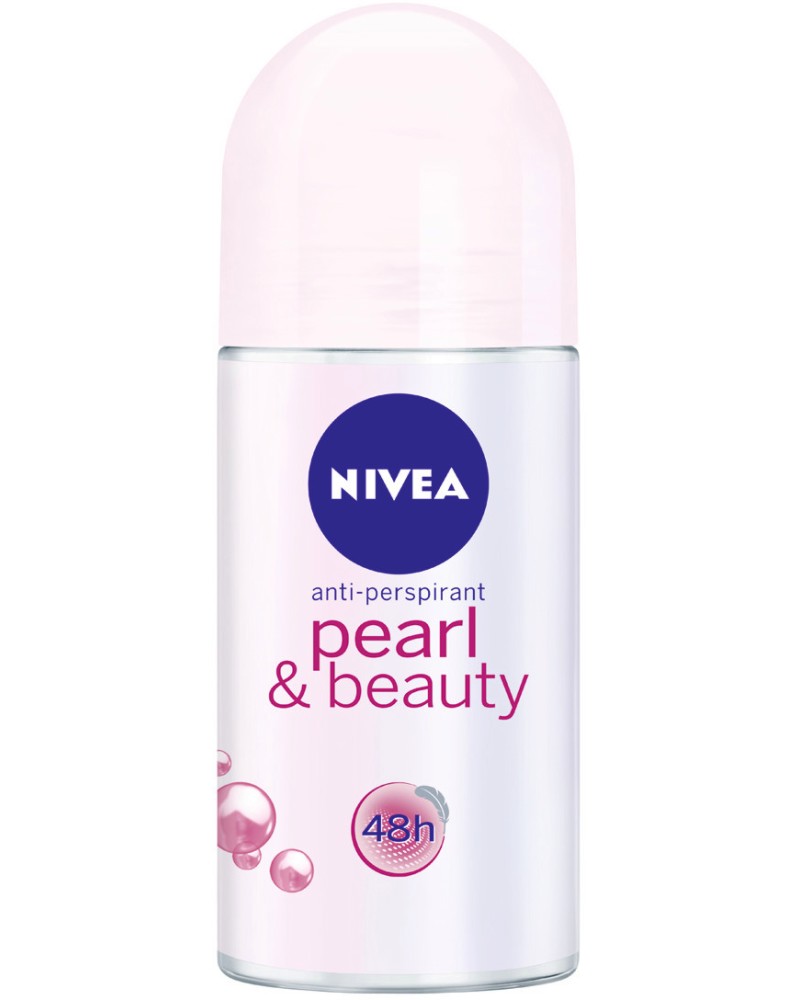 Nivea Pearl & Beauty Anti-Perspirant Roll-On - Дамски ролон дезодорант против изпотяване - ролон