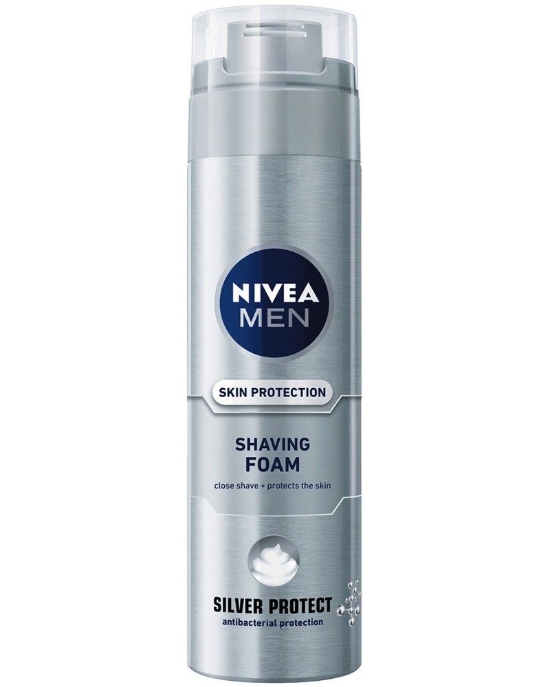 Nivea Men Silver Protect Shaving Foam - ���� �� �������� �� ������� "Silver Protect" - ����
