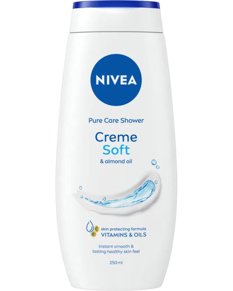 Nivea Creme Soft Care Shower - Душ крем с бадемово масло - душ гел