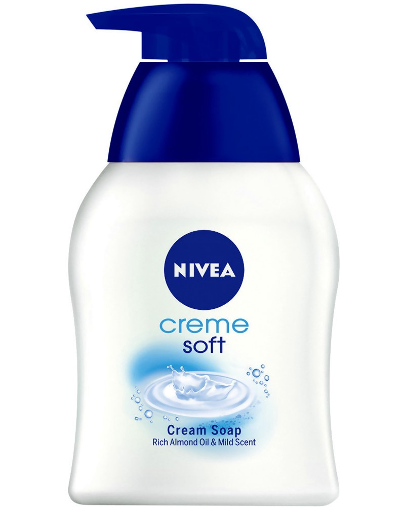 Nivea Creme Soft Cream Soap - Течен крем сапун с бадемово масло - сапун
