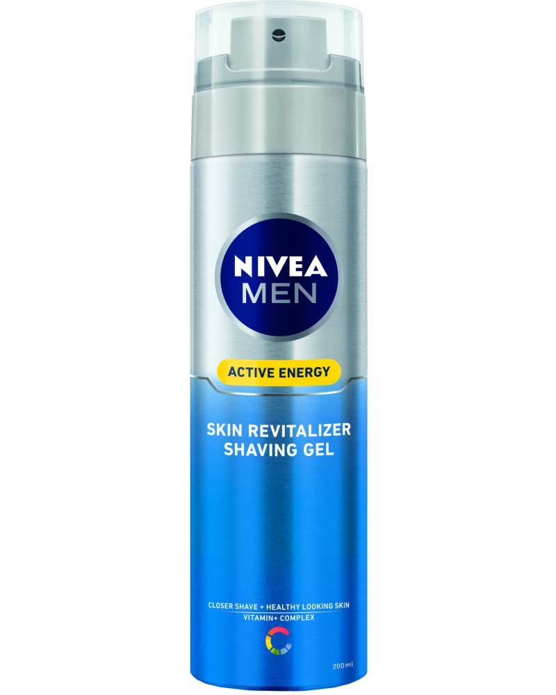 Nivea Men Active Energy Skin Revitalizer Shaving Gel -       "Active Energy" - 