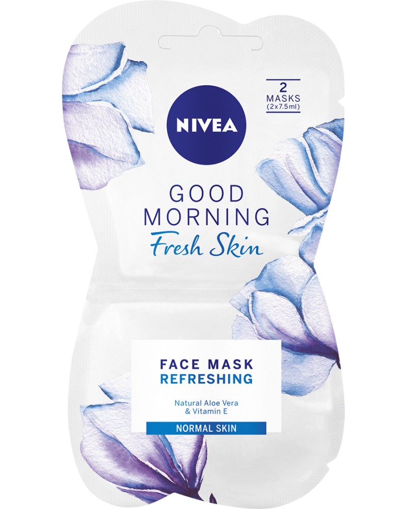 Nivea Good Morning Fresh Skin Face Mask -         , 2  x 7.5 ml - 