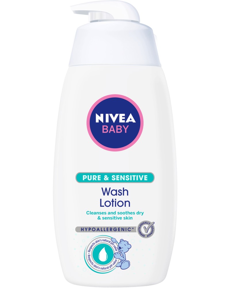 Nivea Baby Pure & Sensitive Wash Lotion -           "Pure & Sensitive" - 