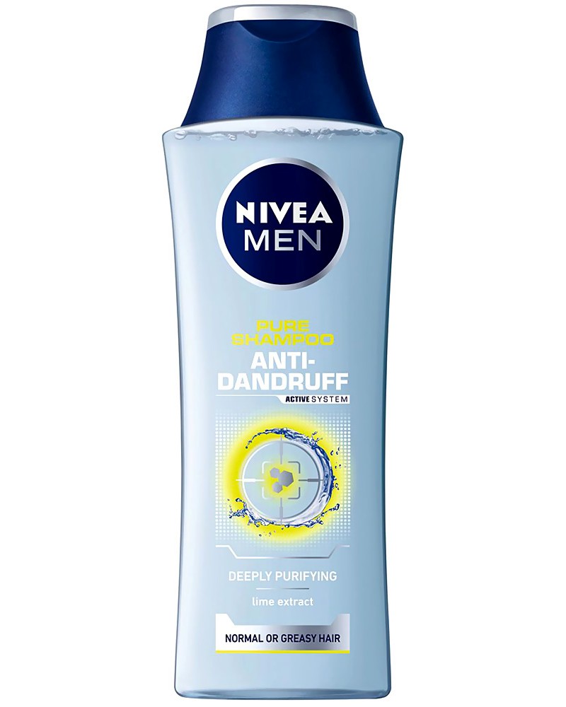 Nivea Men Care Shampoo Anti-Dandruff Pure -          - 