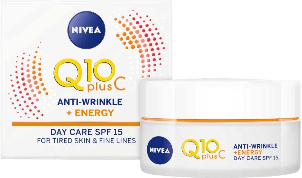 Nivea Q10 Plus C Anti-Wrinkle Energy Day Care - SPF 15 -        "Q10 plus C" - 