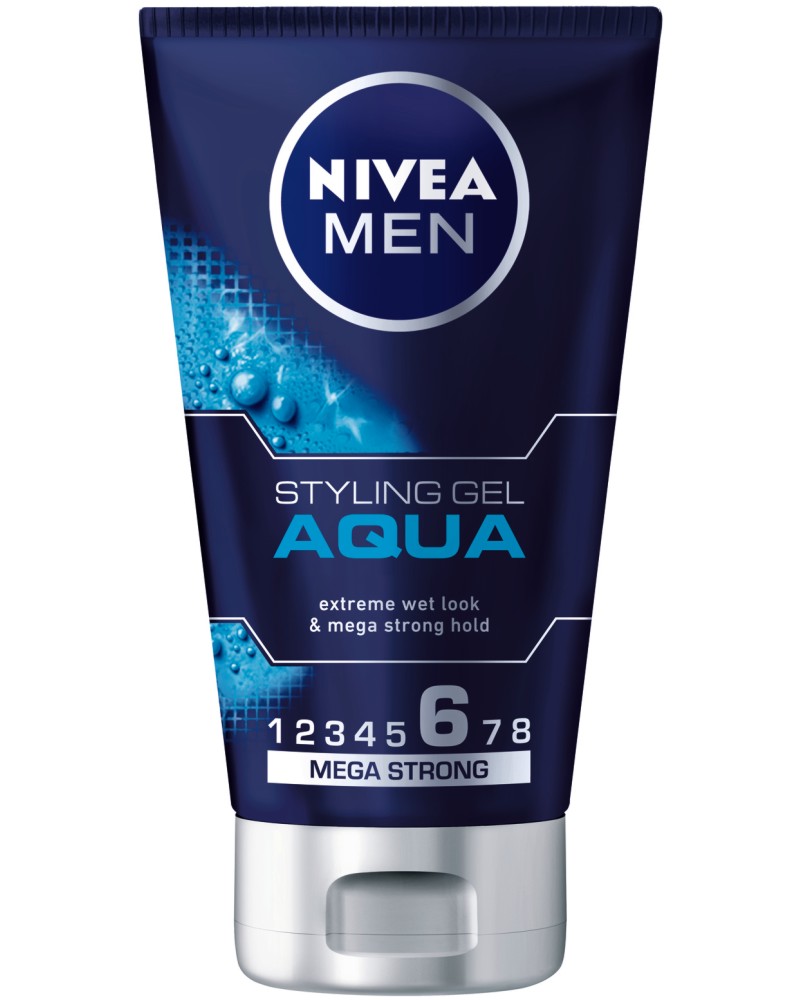 Nivea Men Aqua Mega Strong Styling Gel -         - 