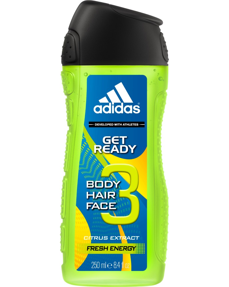Adidas Men Get Ready Shower Gel -    ,      "Get Ready" -  