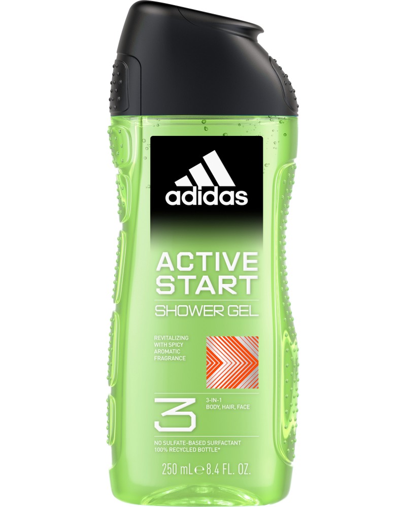 Adidas Men Active Start Shower Gel -    3  1  ,    -  
