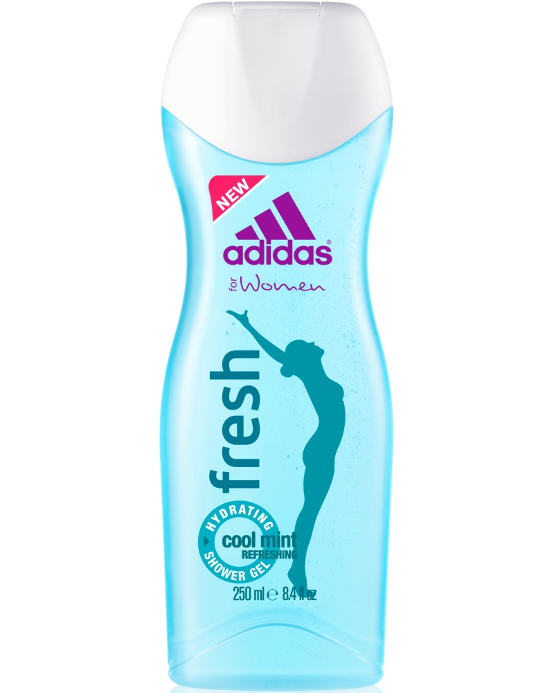 Adidas Women’s Shower Gel - Fresh - Хидратиращ душ гел за жени с екстракт от мента - душ гел
