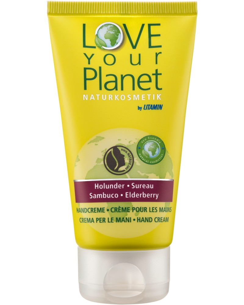 Litamin Love Your Planet Elderberry Hand Cream -        Love Your Planet - 