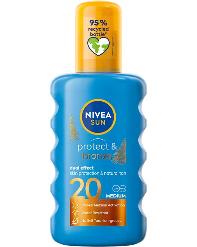 Nivea Sun Protect & Bronze Spray - ������������� ����� �� ��� �� ������� Nivea Sun - �������