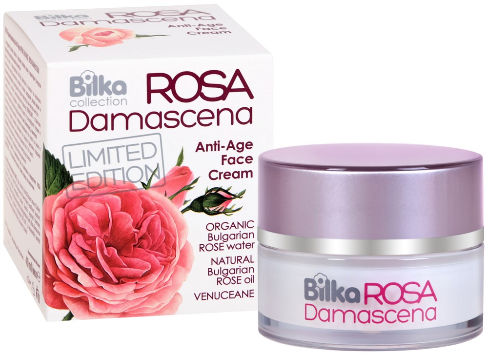 Bilka Rosa Damascena Anti-Age Face Cream -       Rosa Damascena - 