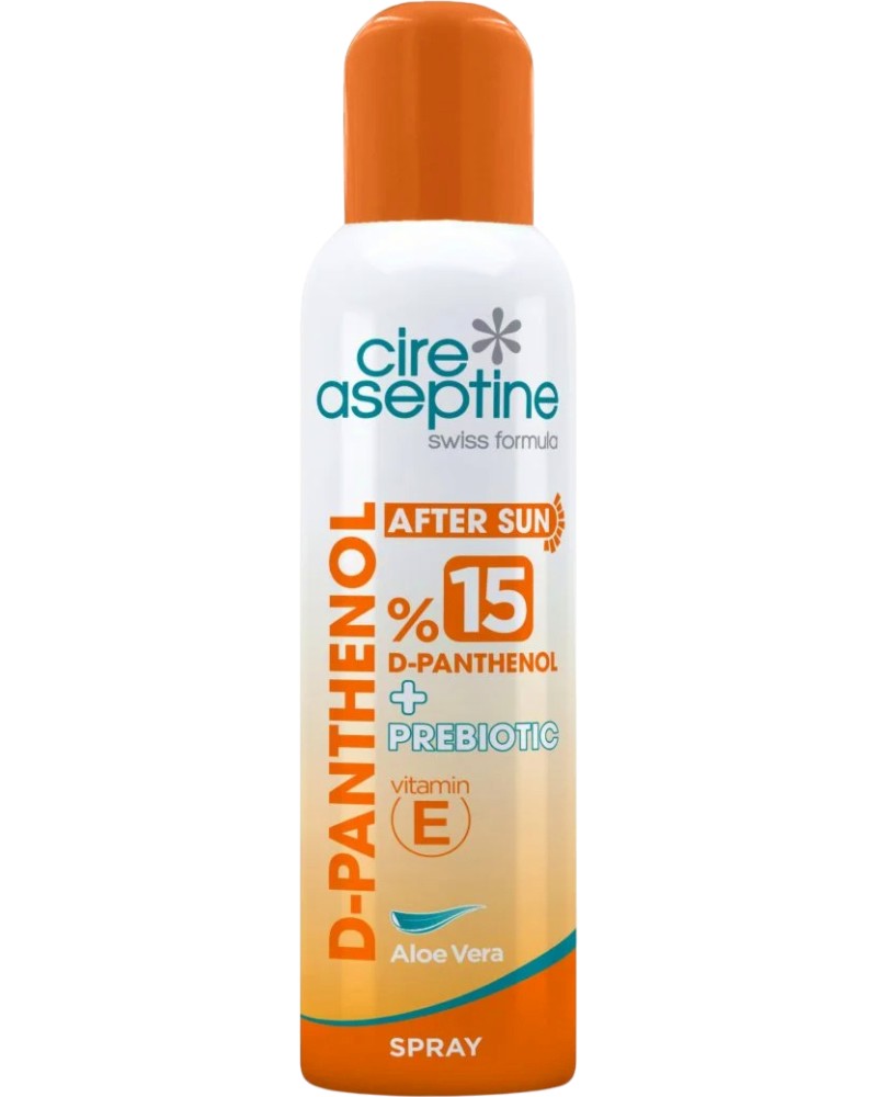 Cire Aseptine D-Panthenol Spray Cire Aseptine D-Panthenol Spray - Спрей за тяло с 15% пантенол, пребиотици и алое вера - продукт