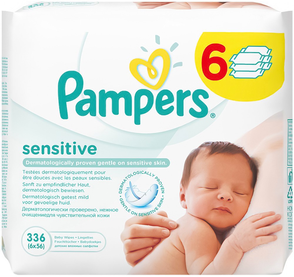 Pampers Sensitive Baby Wipes - ������� ����� �������� � �������� �� 56 ���� - ����� ��������