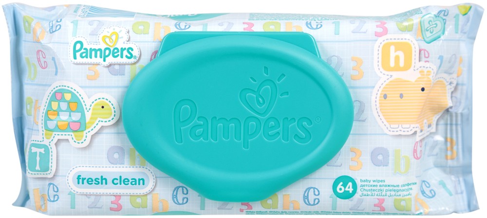 Pampers Fresh Clean Baby Wipes - ������� ����� �������� � �������� �� 1 ÷ 6 ������ - ����� ��������