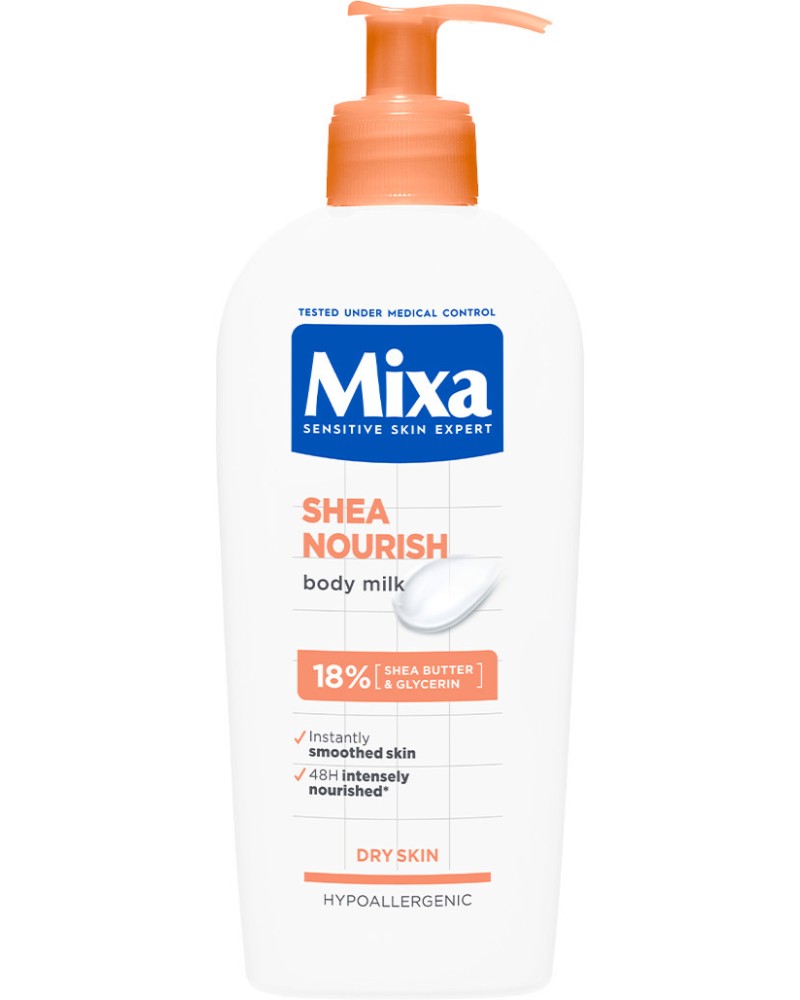 Mixa Shea Nourish Body Milk - ����������� ����� �� ���� �� ���� ���� � ��� - ����� �� ����