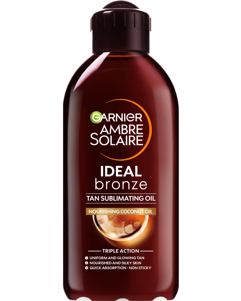 Garnier Ambre Solaire Ideal Bronze Oil -     Ambre Solaire - 