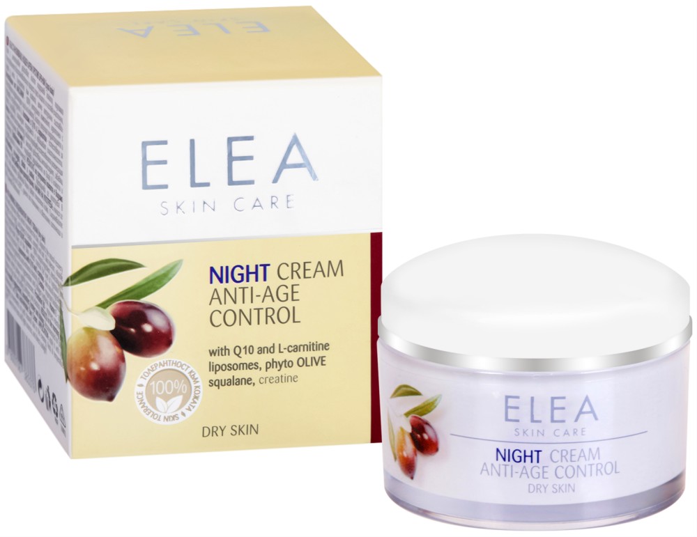 Elea Skin Care Night Cream Anti-Age Control -         Q10 - 