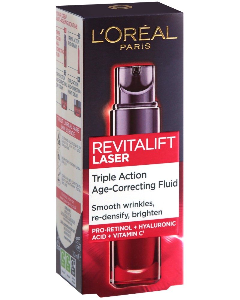 L'Oreal Revitalift Laser Triple Action Age-Correcting Fluid - ����� ������ ������ �� ������� Revitalift Laser - �������