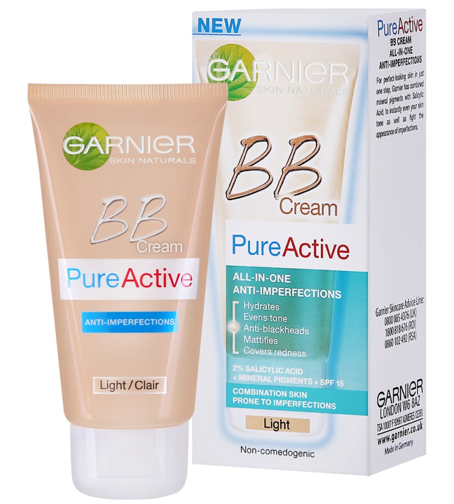 Garnier Pure Active BB Cream -  SPF 15 -    - 