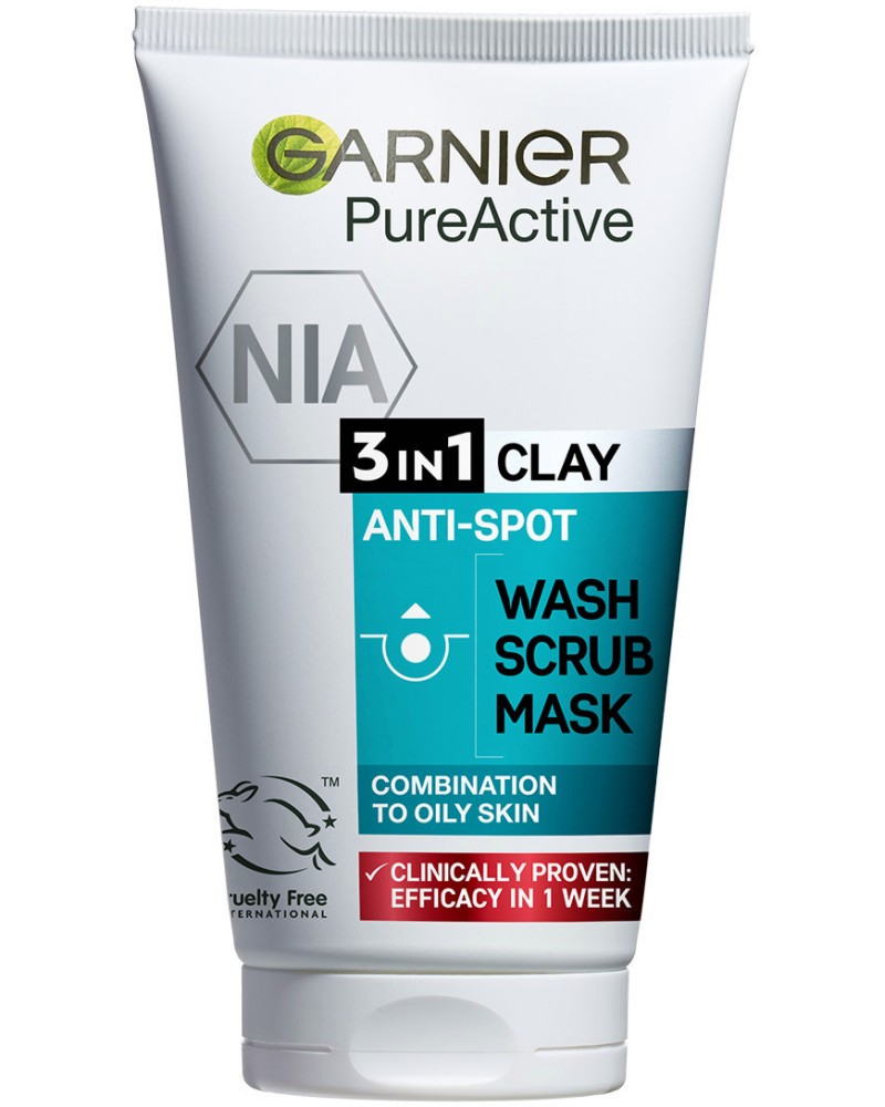 Garnier Pure Active Clay 3 in 1 -  ,      3  1   Pure Active - 