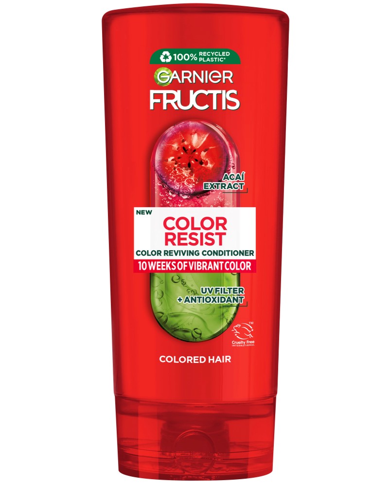 Garnier Fructis Color Resist Conditioner - Балсам за боядисана коса от серията Fructis - балсам