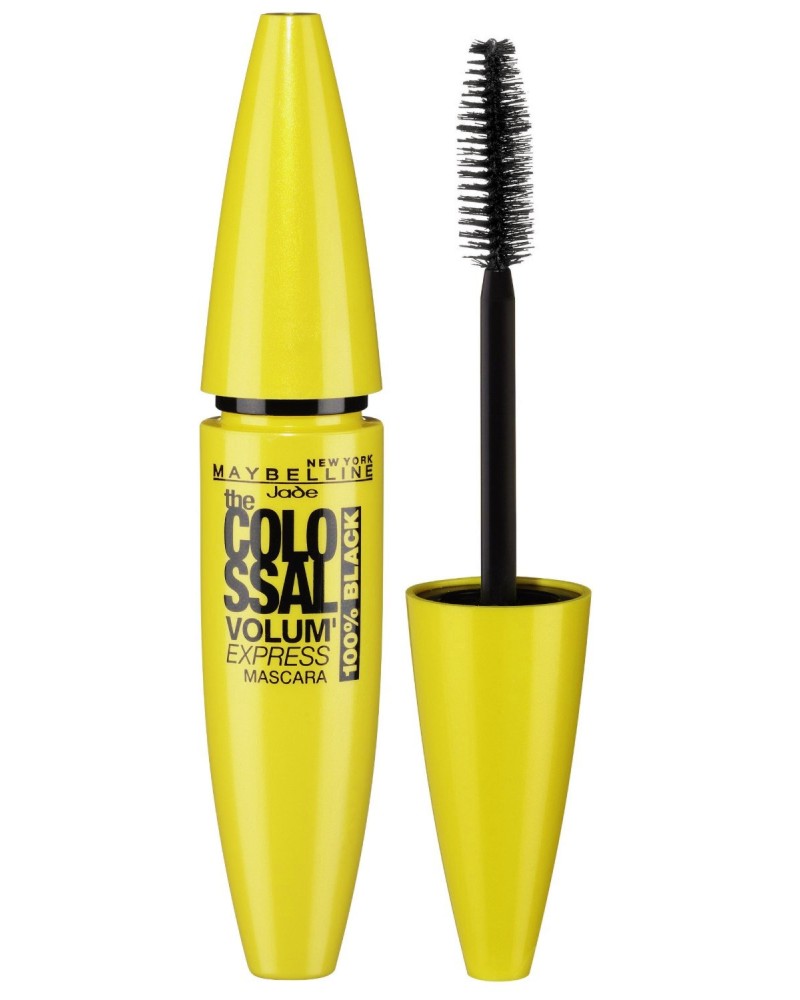 Maybelline Volume Express Colossal 100% Black Maybelline Volume Express Colossal 100% Black - Спирала с наситено черен цвят за колосален обем - спирала