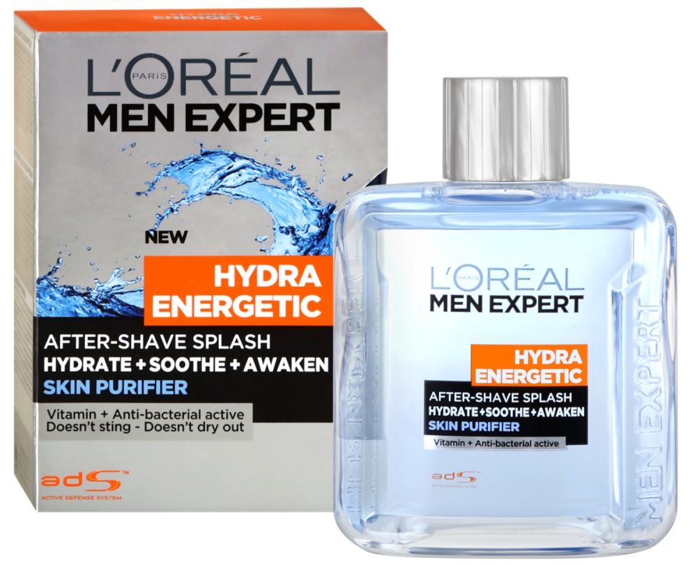 L'Oreal Men Expert Hydra Energetic After Shave Splash -          "Men Expert Hydra Energetic" - 